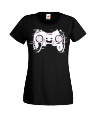 Дамска Геймърска Тениска Gamer Blured Play Station Controller