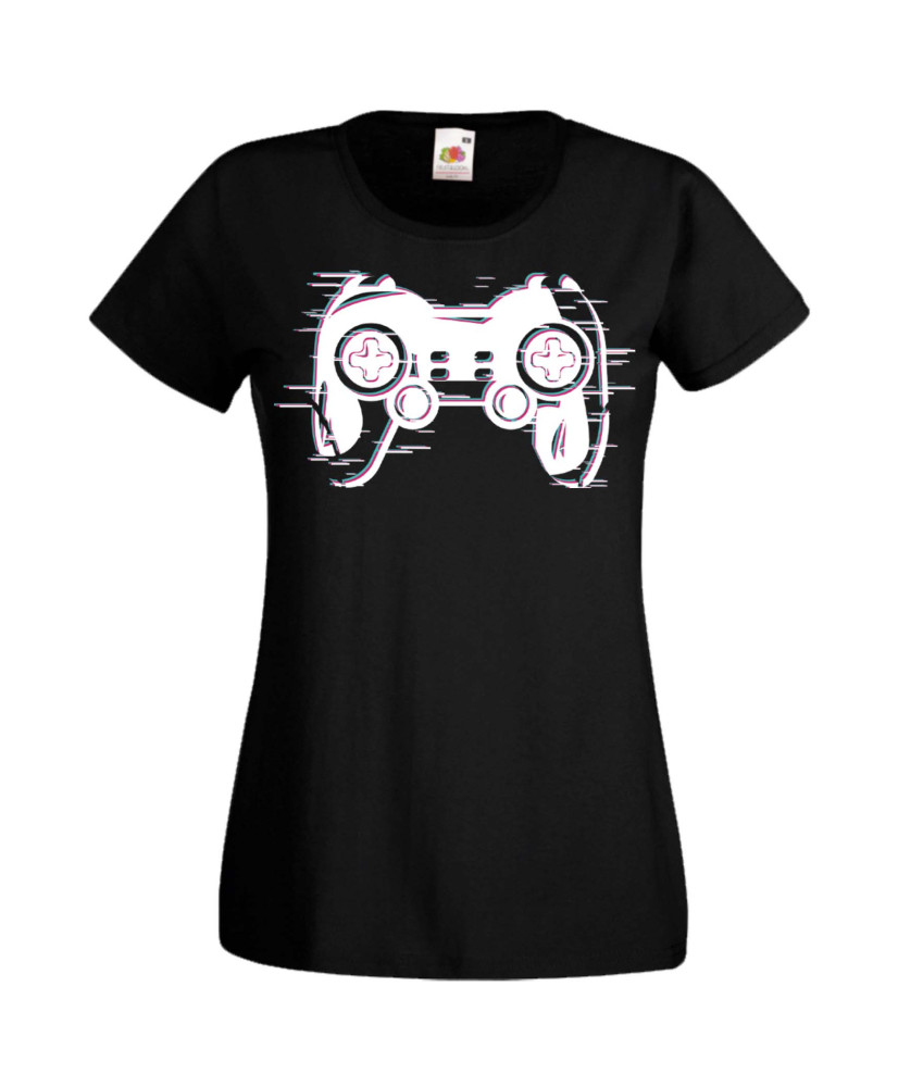 Дамска Геймърска Тениска Gamer Blured Play Station Controller Дамска Геймърска Тениска Gamer Blured Play Station Controller