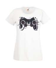 Дамска Геймърска Тениска Gamer Blured Play Station Controller