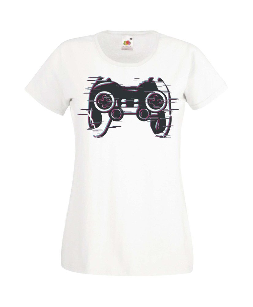 Дамска Геймърска Тениска Gamer Blured Play Station Controller Дамска Геймърска Тениска Gamer Blured Play Station Controller