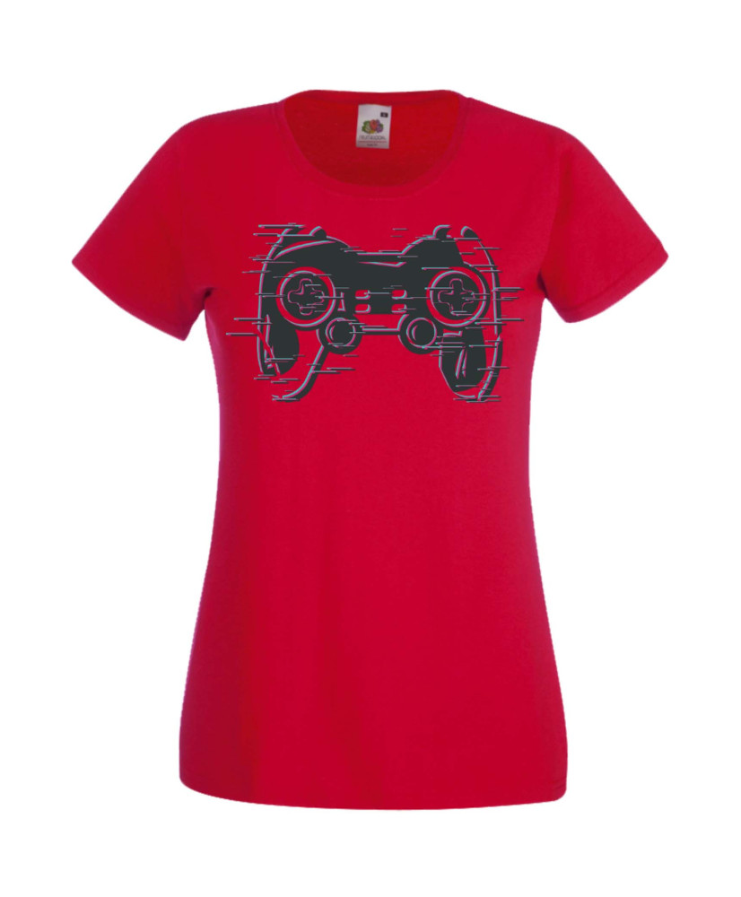 Дамска Геймърска Тениска Gamer Blured Play Station Controller Дамска Геймърска Тениска Gamer Blured Play Station Controller