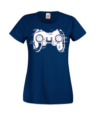 Дамска Геймърска Тениска Gamer Blured Play Station Controller