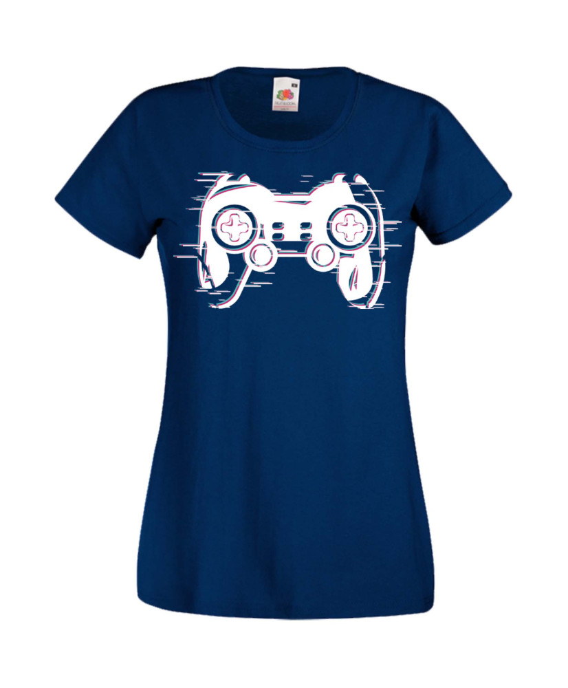 Дамска Геймърска Тениска Gamer Blured Play Station Controller Дамска Геймърска Тениска Gamer Blured Play Station Controller