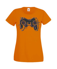Дамска Геймърска Тениска Gamer Blured Play Station Controller