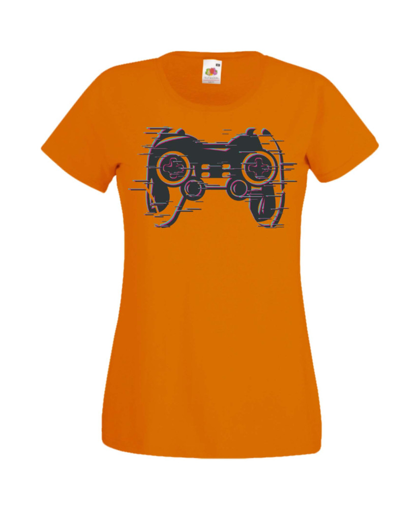 Дамска Геймърска Тениска Gamer Blured Play Station Controller Дамска Геймърска Тениска Gamer Blured Play Station Controller