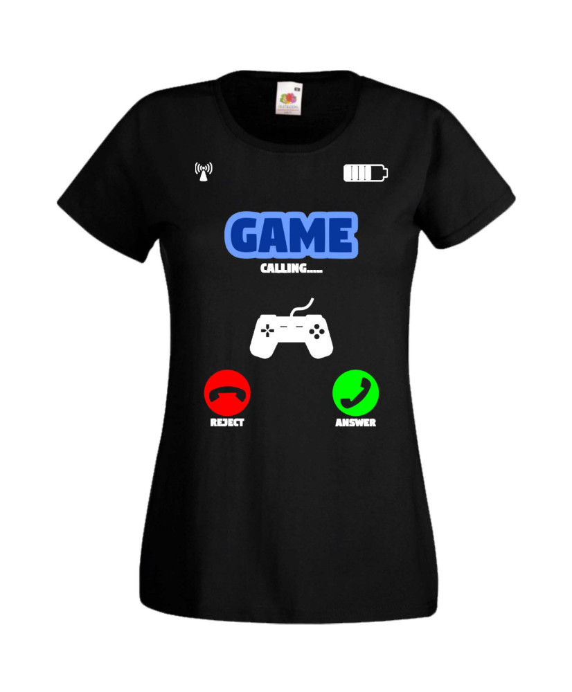 Дамска Геймърска Тениска Gamer Game Is Calling Дамска Геймърска Тениска Gamer Game Is Calling