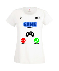 Дамска Геймърска Тениска Gamer Game Is Calling