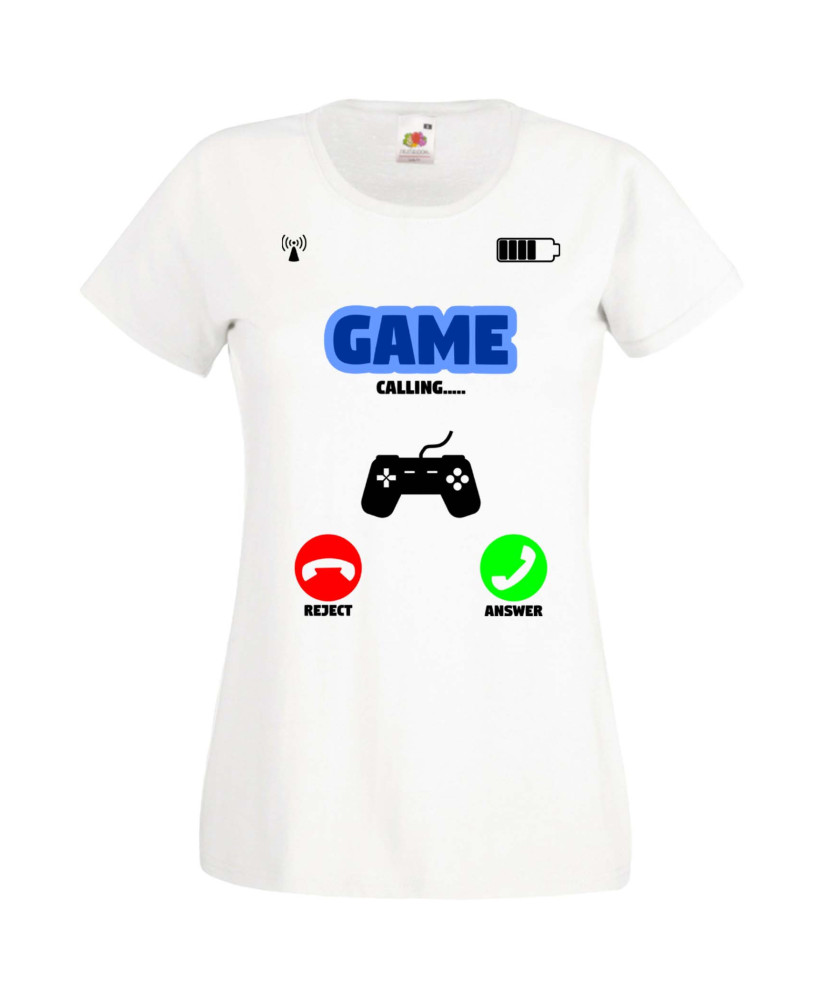 Дамска Геймърска Тениска Gamer Game Is Calling Дамска Геймърска Тениска Gamer Game Is Calling