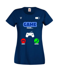 Дамска Геймърска Тениска Gamer Game Is Calling