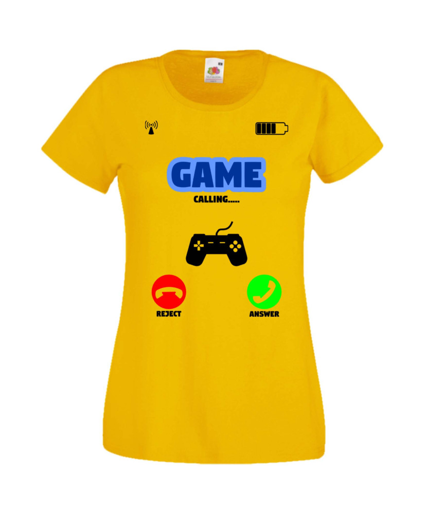 Дамска Геймърска Тениска Gamer Game Is Calling Дамска Геймърска Тениска Gamer Game Is Calling