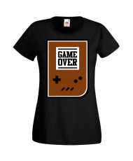 Дамска Геймърска Тениска Gamer Game Over 01