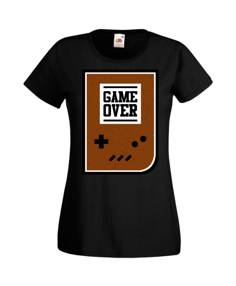 Дамска Геймърска Тениска Gamer Game Over 01