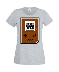 Дамска Геймърска Тениска Gamer Game Over 01