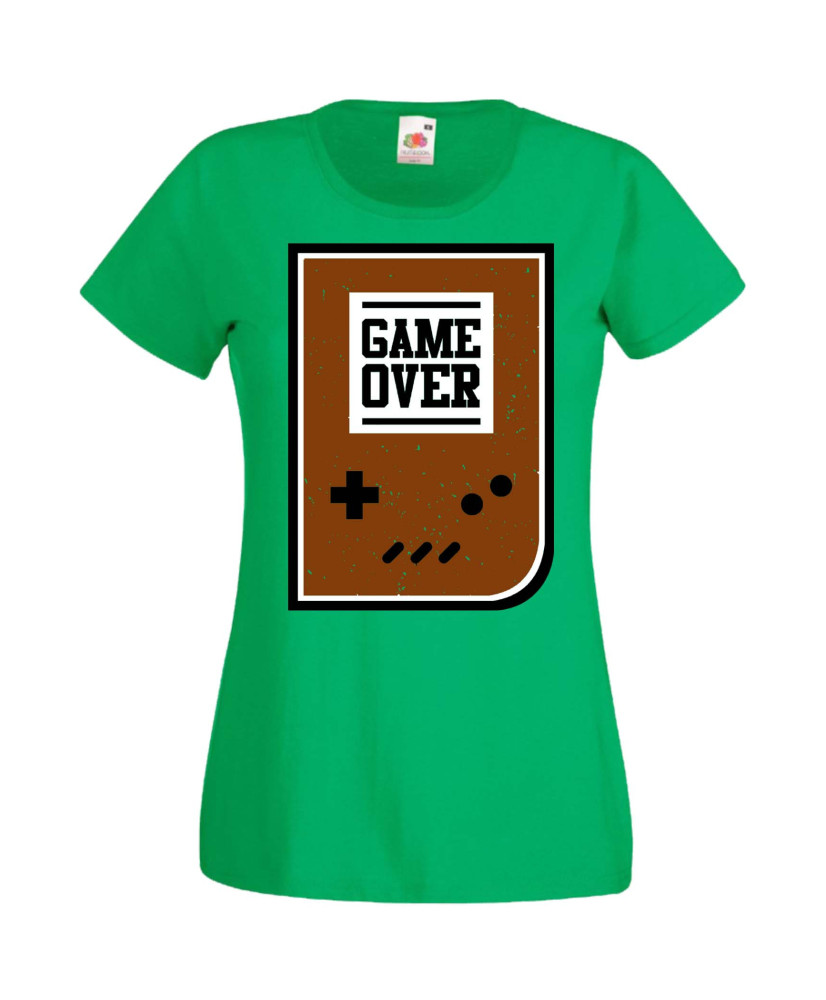 Дамска Геймърска Тениска Gamer Game Over 01 Дамска Геймърска Тениска Gamer Game Over 01
