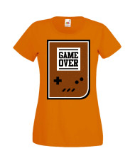 Дамска Геймърска Тениска Gamer Game Over 01