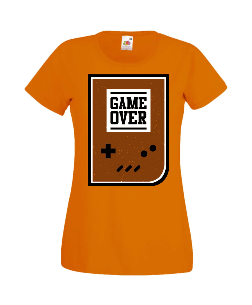 Дамска Геймърска Тениска Gamer Game Over 01