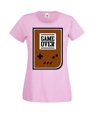 Дамска Геймърска Тениска Gamer Game Over 01