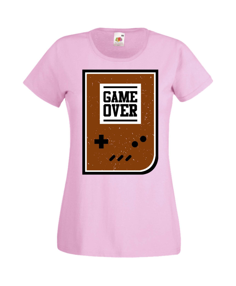 Дамска Геймърска Тениска Gamer Game Over 01 Дамска Геймърска Тениска Gamer Game Over 01