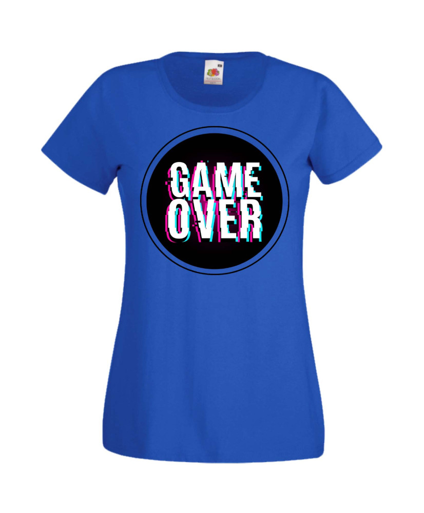 Дамска Геймърска Тениска Gamer Game Over 02 Дамска Геймърска Тениска Gamer Game Over 02