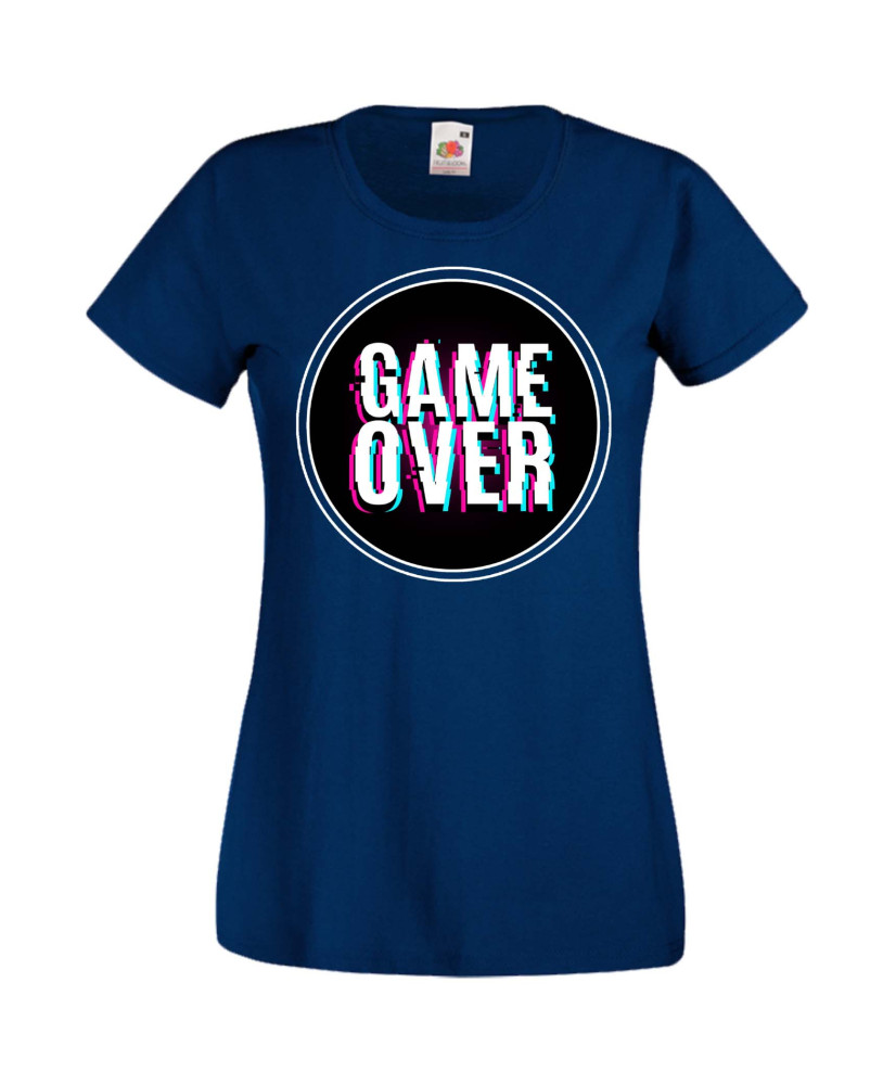 Дамска Геймърска Тениска Gamer Game Over 02 Дамска Геймърска Тениска Gamer Game Over 02