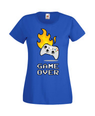 Дамска Геймърска Тениска Gamer Game Over 03