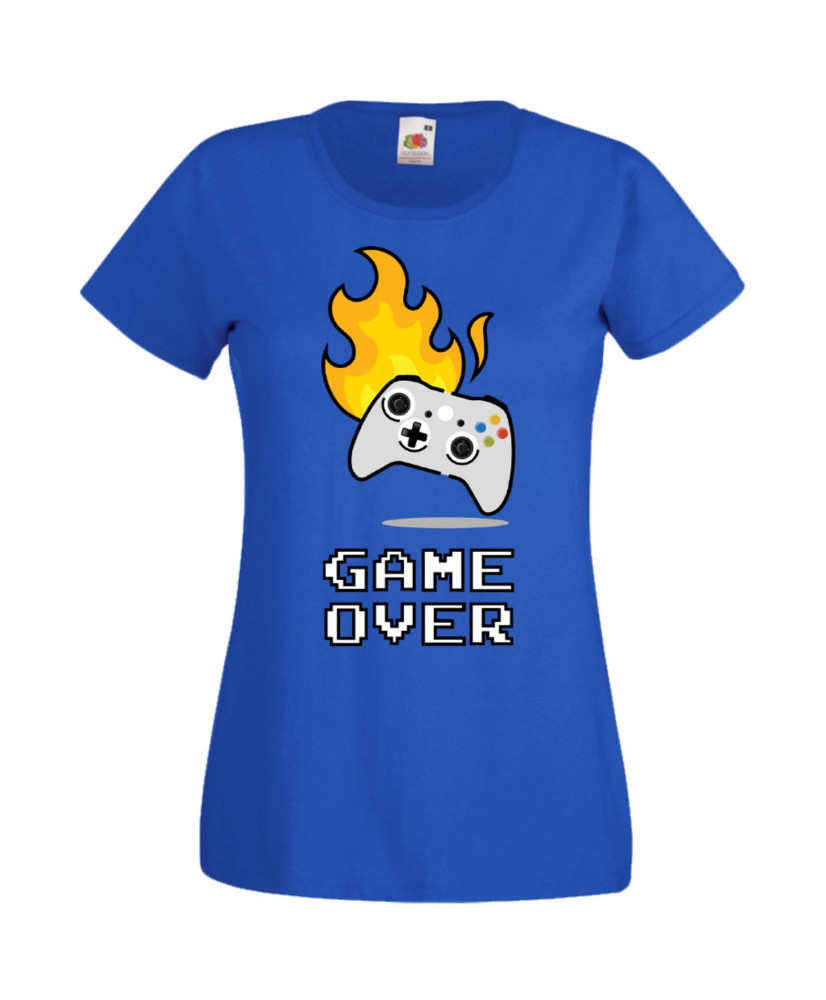 Дамска Геймърска Тениска Gamer Game Over 03 Дамска Геймърска Тениска Gamer Game Over 03