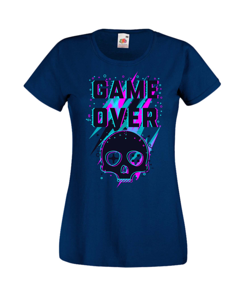 Дамска Геймърска Тениска Gamer Game Over 04 Дамска Геймърска Тениска Gamer Game Over 04