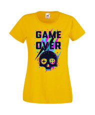 Дамска Геймърска Тениска Gamer Game Over 04