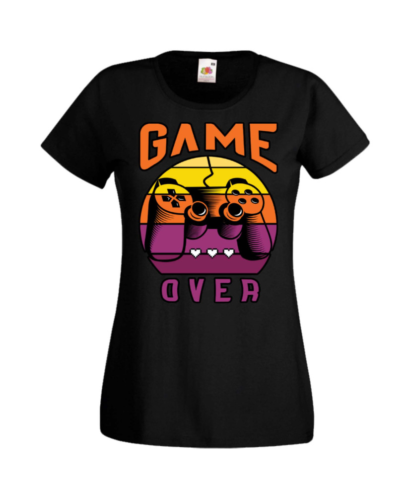 Дамска Геймърска Тениска Gamer Game Over 05 Дамска Геймърска Тениска Gamer Game Over 05