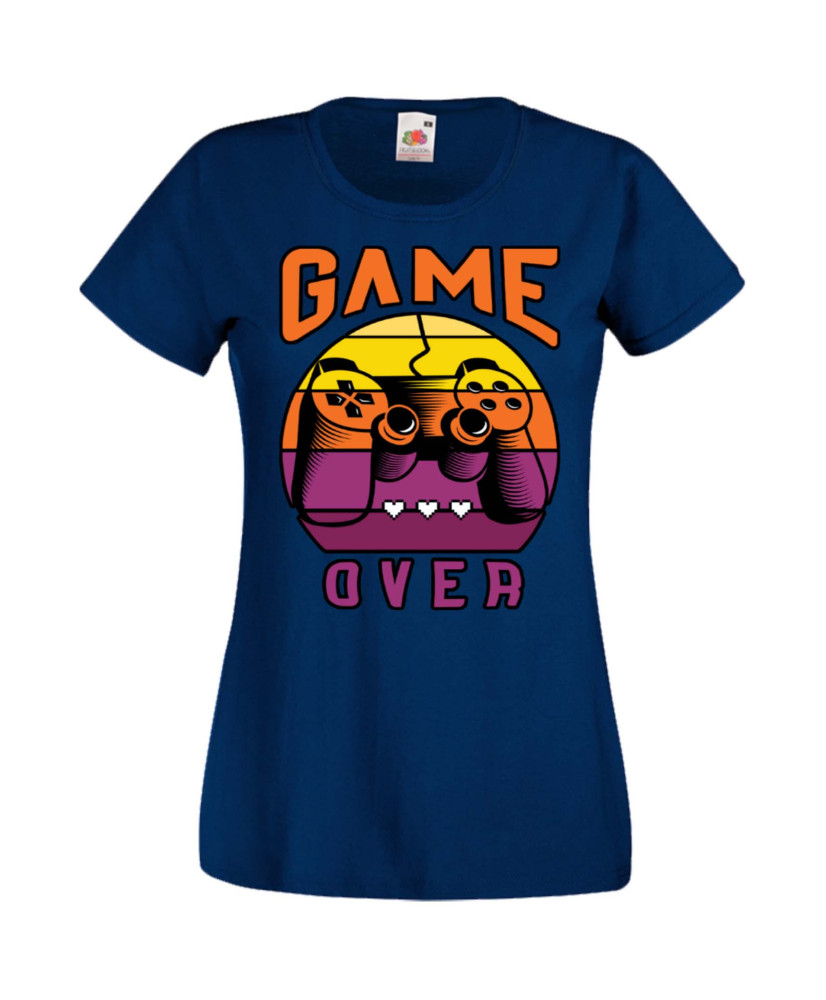 Дамска Геймърска Тениска Gamer Game Over 05 Дамска Геймърска Тениска Gamer Game Over 05