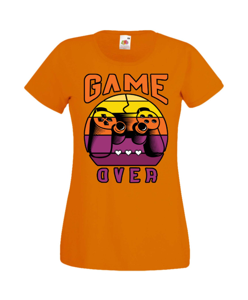 Дамска Геймърска Тениска Gamer Game Over 05 Дамска Геймърска Тениска Gamer Game Over 05
