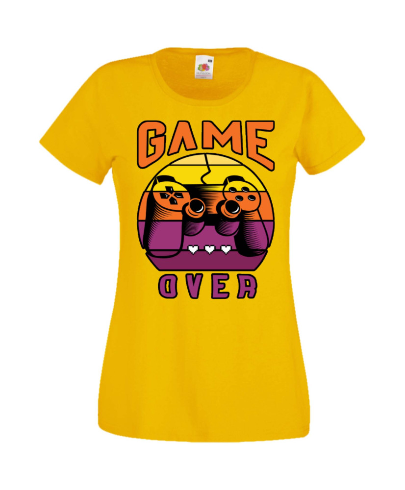 Дамска Геймърска Тениска Gamer Game Over 05 Дамска Геймърска Тениска Gamer Game Over 05