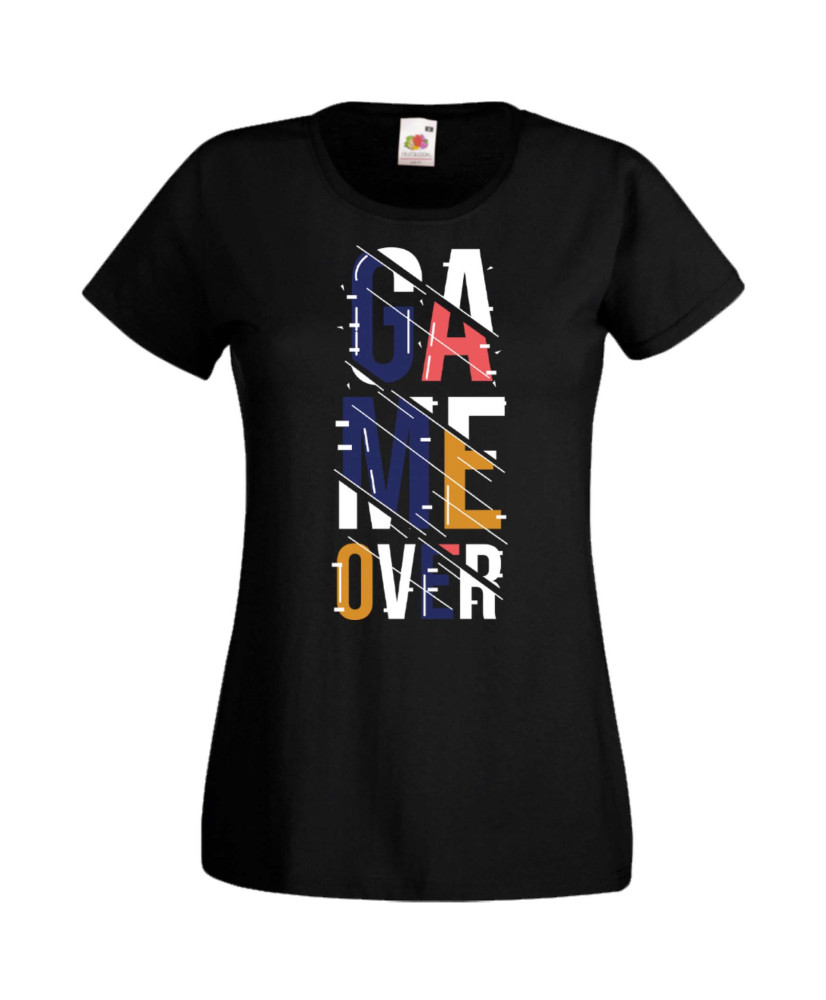 Дамска Геймърска Тениска Gamer Game Over 06 Дамска Геймърска Тениска Gamer Game Over 06