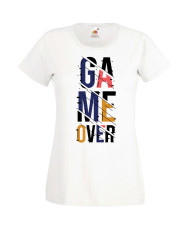 Дамска Геймърска Тениска Gamer Game Over 06