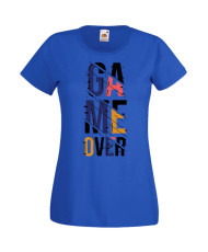 Дамска Геймърска Тениска Gamer Game Over 06