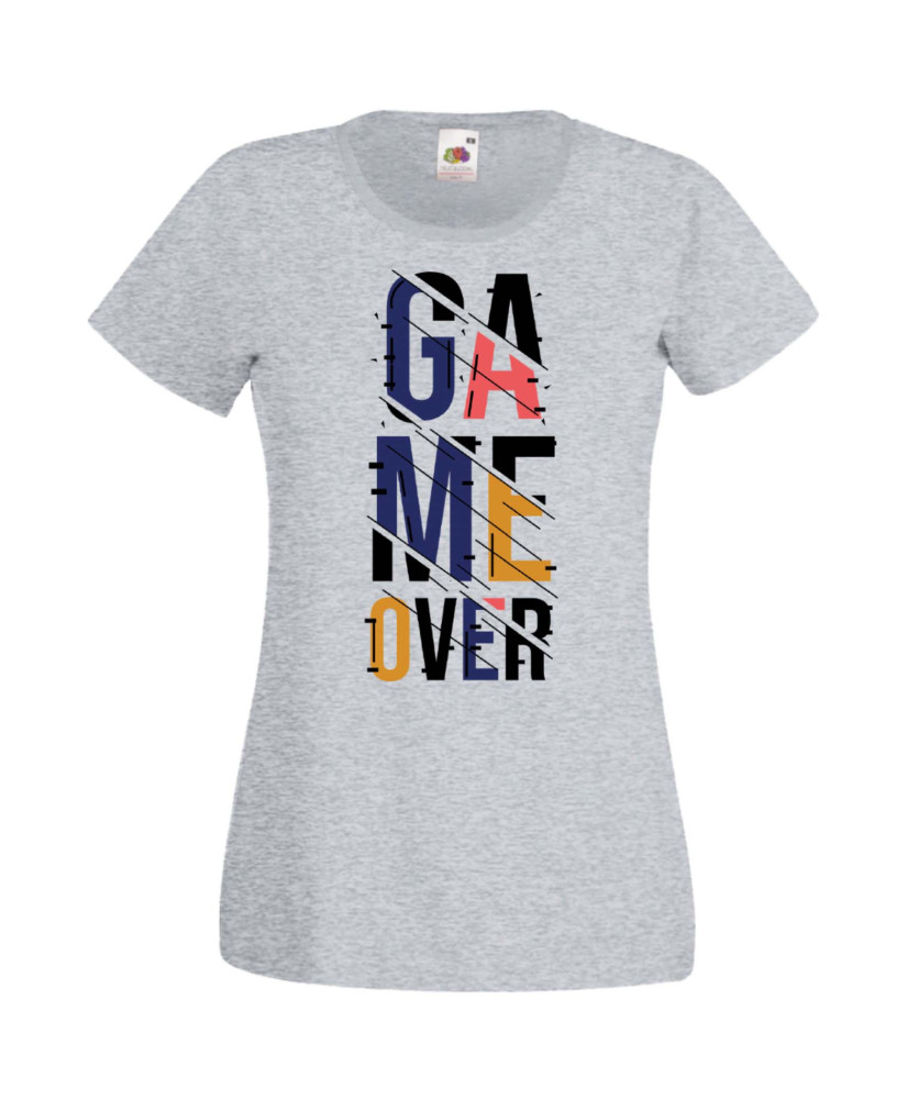 Дамска Геймърска Тениска Gamer Game Over 06 Дамска Геймърска Тениска Gamer Game Over 06
