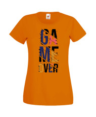 Дамска Геймърска Тениска Gamer Game Over 06