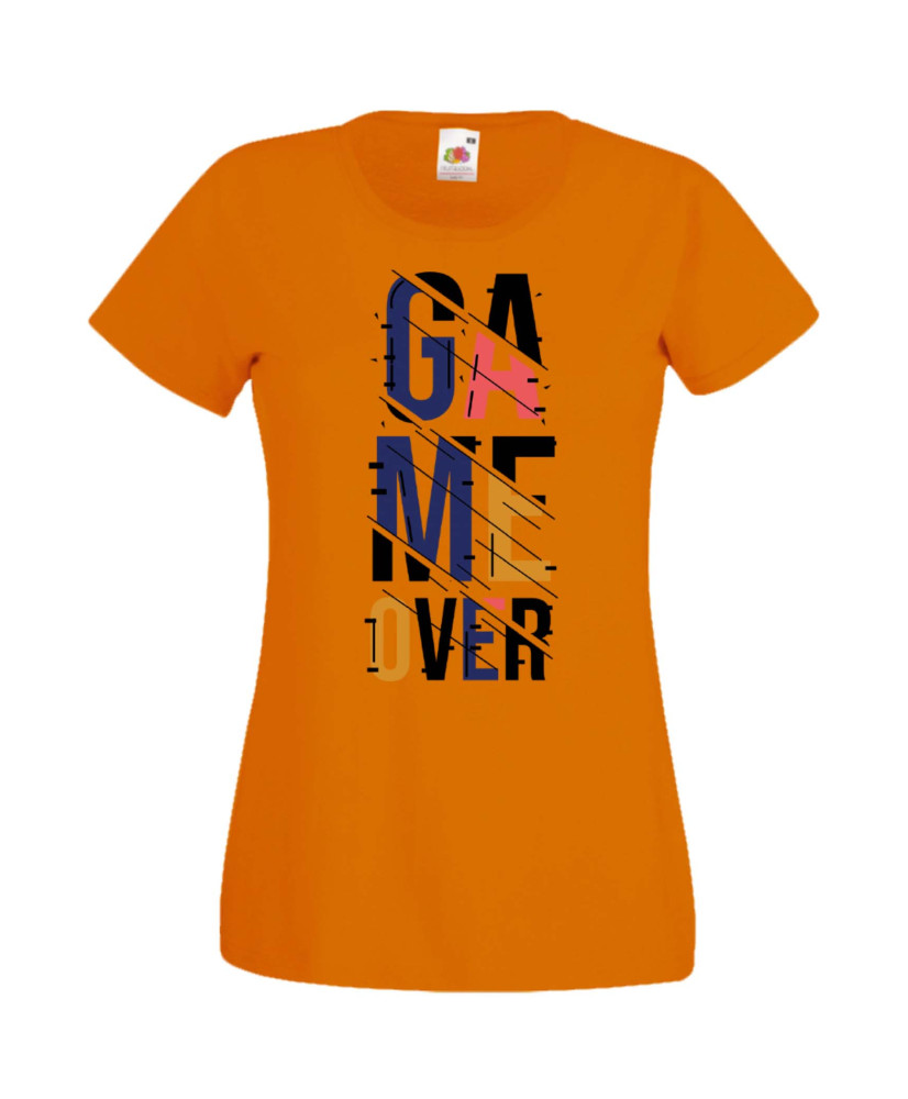 Дамска Геймърска Тениска Gamer Game Over 06