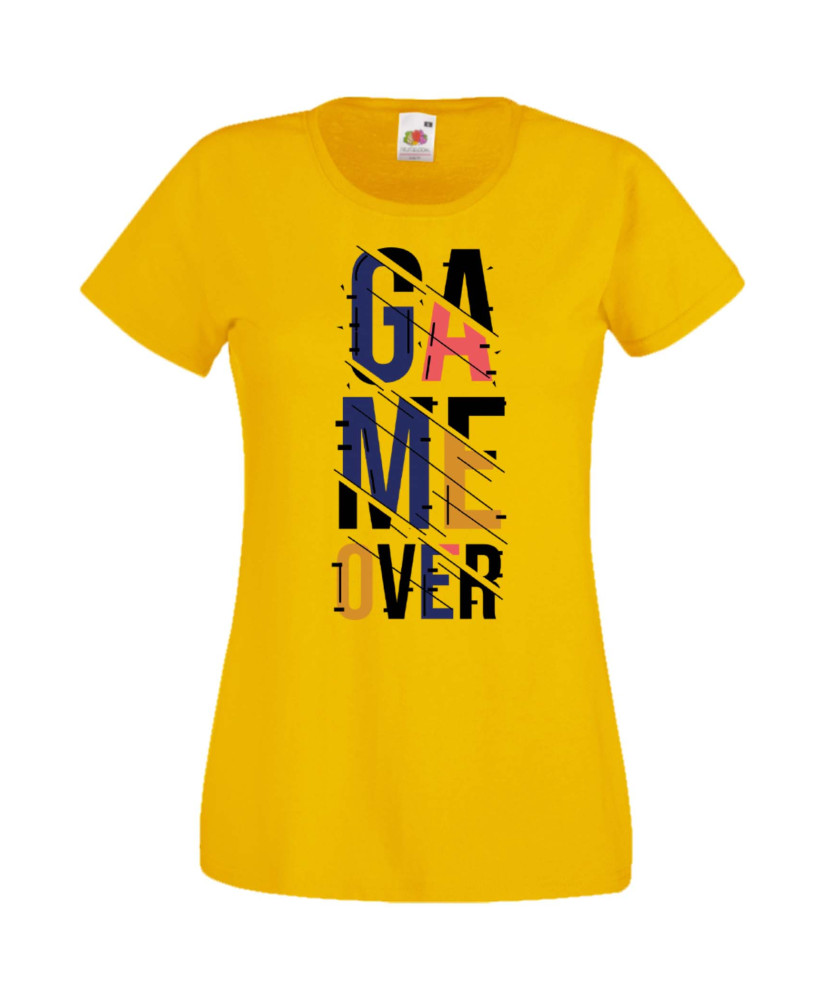Дамска Геймърска Тениска Gamer Game Over 06 Дамска Геймърска Тениска Gamer Game Over 06