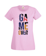 Дамска Геймърска Тениска Gamer Game Over 06