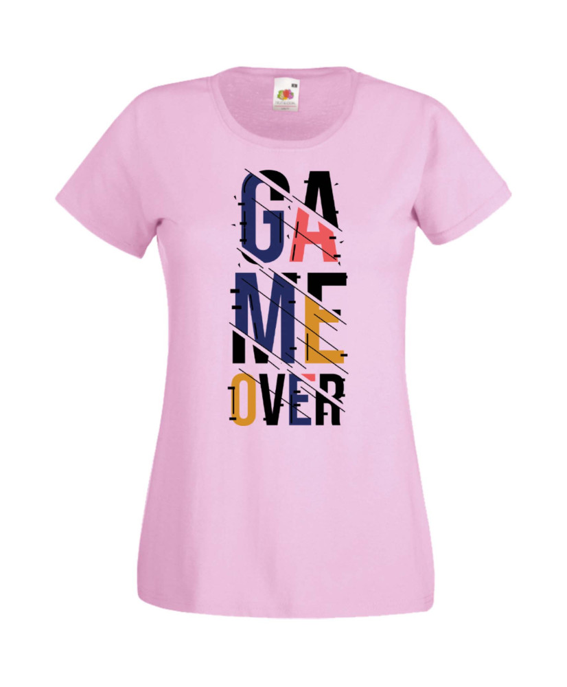 Дамска Геймърска Тениска Gamer Game Over 06