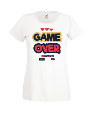 Дамска Геймърска Тениска Gamer Game Over 07
