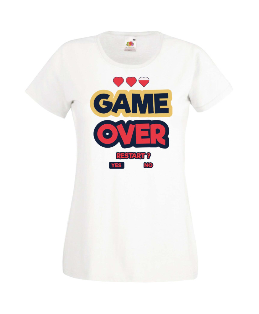 Дамска Геймърска Тениска Gamer Game Over 07 Дамска Геймърска Тениска Gamer Game Over 07