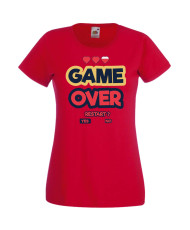 Дамска Геймърска Тениска Gamer Game Over 07