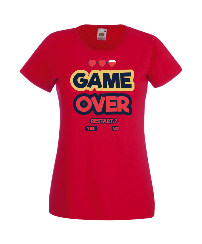 Дамска Геймърска Тениска Gamer Game Over 07 Дамска Геймърска Тениска Gamer Game Over 07