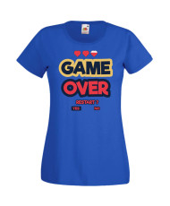 Дамска Геймърска Тениска Gamer Game Over 07