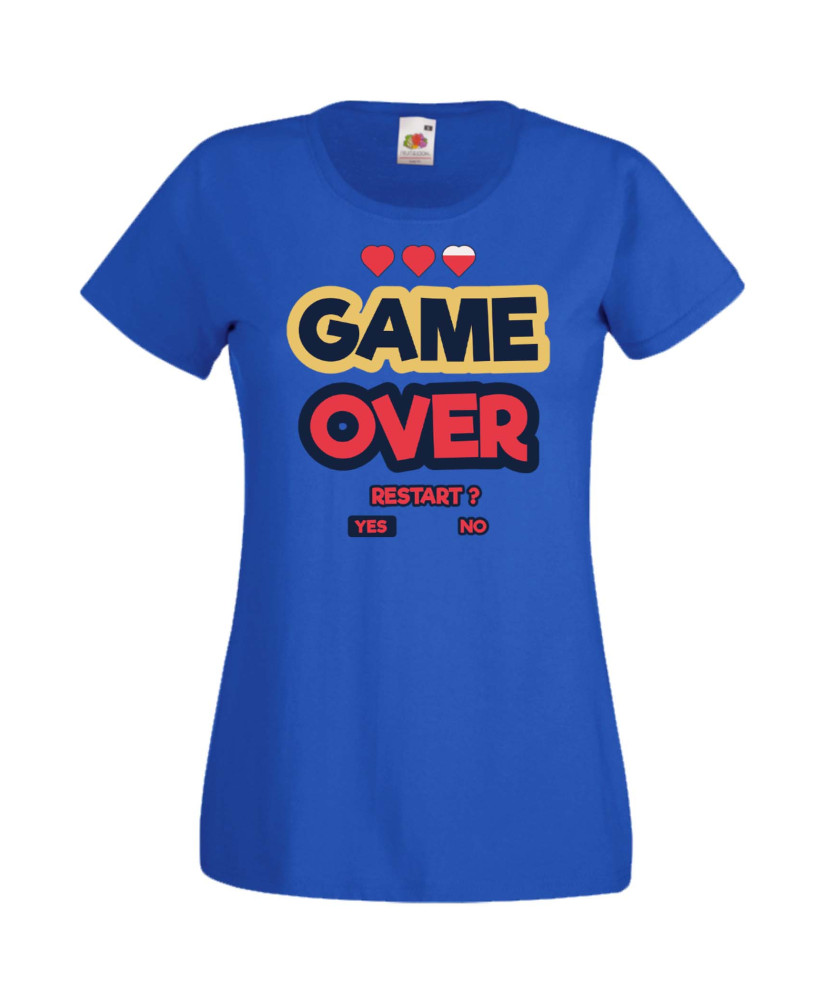 Дамска Геймърска Тениска Gamer Game Over 07 Дамска Геймърска Тениска Gamer Game Over 07
