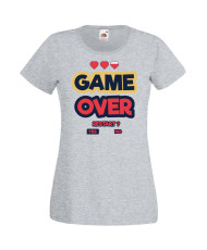Дамска Геймърска Тениска Gamer Game Over 07