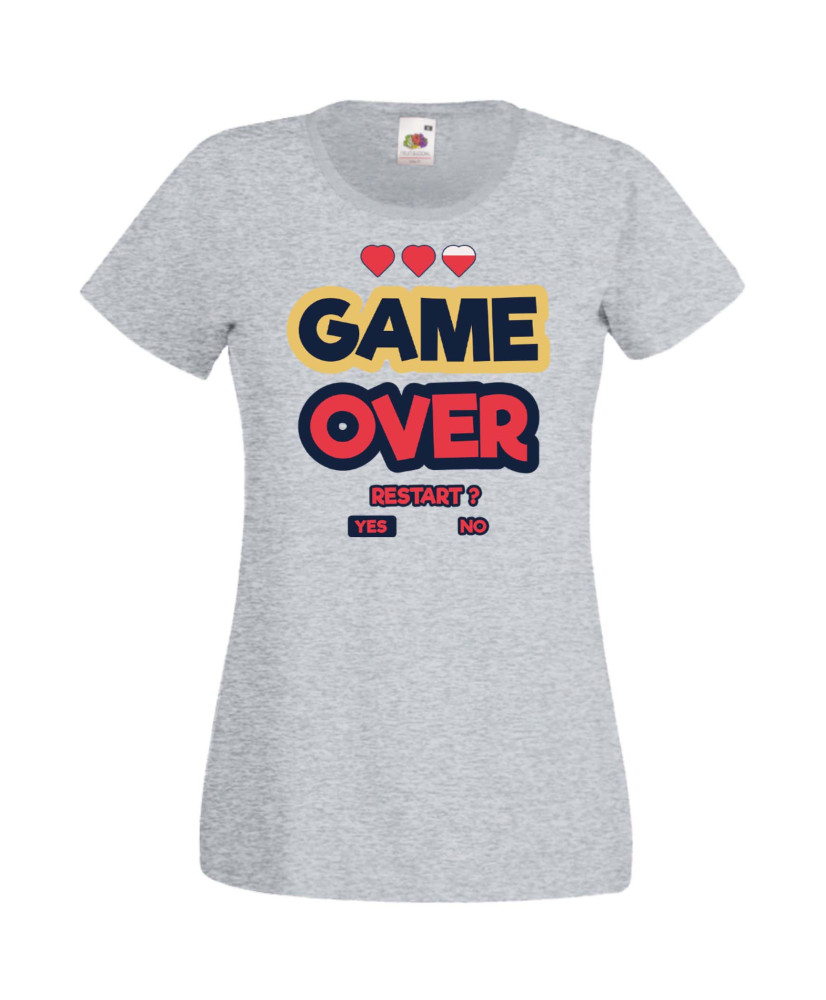 Дамска Геймърска Тениска Gamer Game Over 07