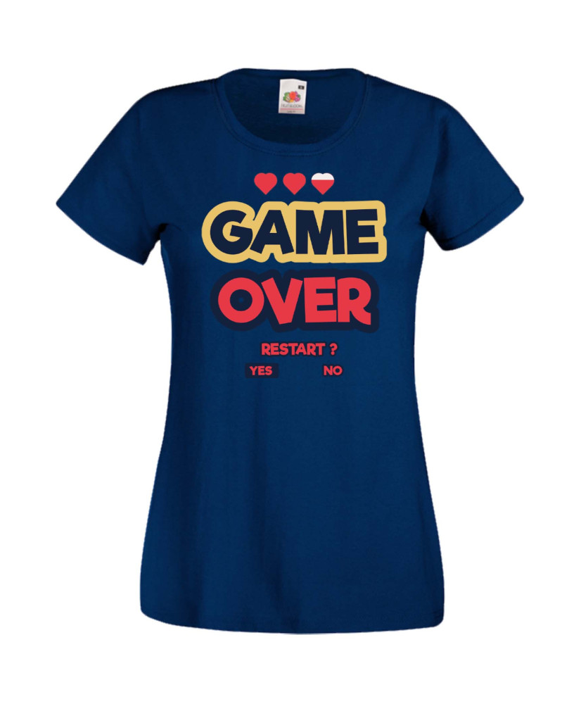 Дамска Геймърска Тениска Gamer Game Over 07